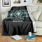 Aotearoa Atua Tangaroa Blanket Maori God Of The Sea Taniko Motifs