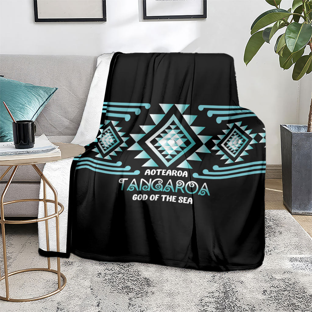 Aotearoa Atua Tangaroa Blanket Maori God Of The Sea Taniko Motifs