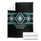 Aotearoa Atua Tangaroa Blanket Maori God Of The Sea Taniko Motifs
