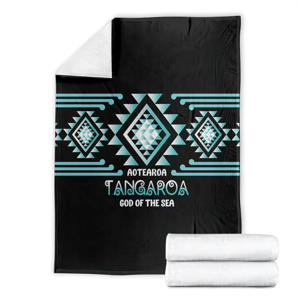 Aotearoa Atua Tangaroa Blanket Maori God Of The Sea Taniko Motifs