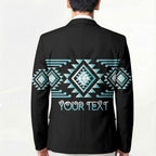 Aotearoa Atua Tangaroa Personalised Blazer Maori God Of The Sea Taniko Motifs