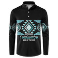 Aotearoa Atua Tangaroa Personalised Button Sweatshirt Maori God Of The Sea Taniko Motifs