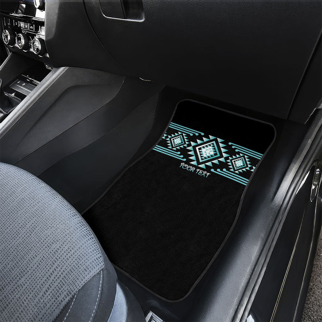 Aotearoa Atua Tangaroa Personalised Car Mats Maori God Of The Sea Taniko Motifs