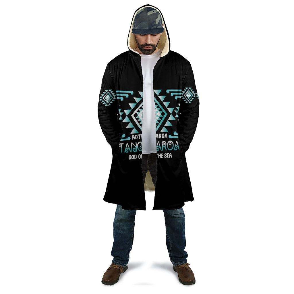 Aotearoa Atua Tangaroa Personalised Cloak Maori God Of The Sea Taniko Motifs