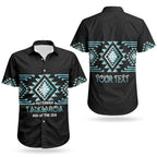Aotearoa Atua Tangaroa Personalised Couples Matching Off Shoulder Maxi Dress and Hawaiian Shirt Maori God Of The Sea Taniko Motifs