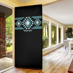 Aotearoa Atua Tangaroa Personalised Door Cover Maori God Of The Sea Taniko Motifs