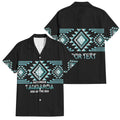 Aotearoa Atua Tangaroa Personalised Family Matching Off Shoulder Maxi Dress and Hawaiian Shirt Maori God Of The Sea Taniko Motifs