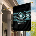 Aotearoa Atua Tangaroa Garden Flag Maori God Of The Sea Taniko Motifs