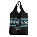 Aotearoa Atua Tangaroa Grocery Bag Maori God Of The Sea Taniko Motifs