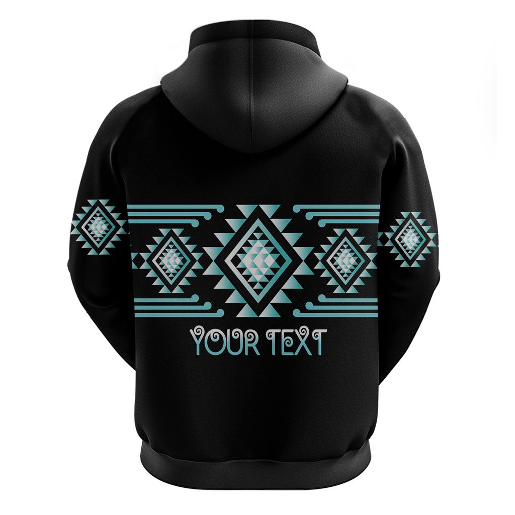 Aotearoa Atua Tangaroa Personalised Hoodie Maori God Of The Sea Taniko Motifs