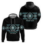 Aotearoa Atua Tangaroa Personalised Hoodie Maori God Of The Sea Taniko Motifs