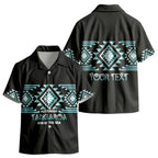 Aotearoa Atua Tangaroa Personalised Kid Hawaiian Shirt Maori God Of The Sea Taniko Motifs