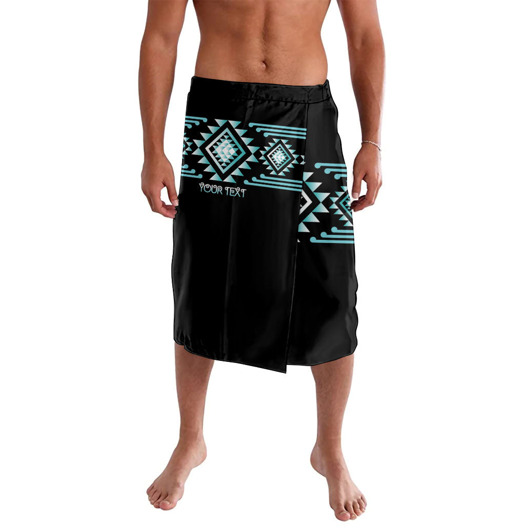 Aotearoa Atua Tangaroa Personalised Lavalava Maori God Of The Sea Taniko Motifs