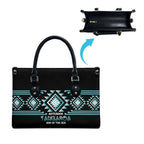 Aotearoa Atua Tangaroa Leather Bag Maori God Of The Sea Taniko Motifs
