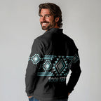 Aotearoa Atua Tangaroa Personalised Long Sleeve Polo Shirt Maori God Of The Sea Taniko Motifs