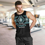 Aotearoa Atua Tangaroa Personalised Men Tank Top Maori God Of The Sea Taniko Motifs