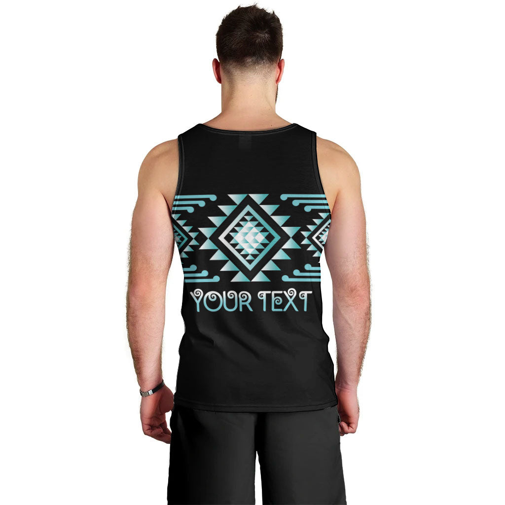 Aotearoa Atua Tangaroa Personalised Men Tank Top Maori God Of The Sea Taniko Motifs