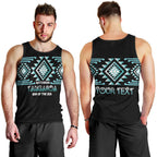 Aotearoa Atua Tangaroa Personalised Men Tank Top Maori God Of The Sea Taniko Motifs