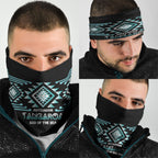 Aotearoa Atua Tangaroa Neck Gaiter Maori God Of The Sea Taniko Motifs