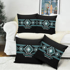 Aotearoa Atua Tangaroa Pillow Cover Maori God Of The Sea Taniko Motifs