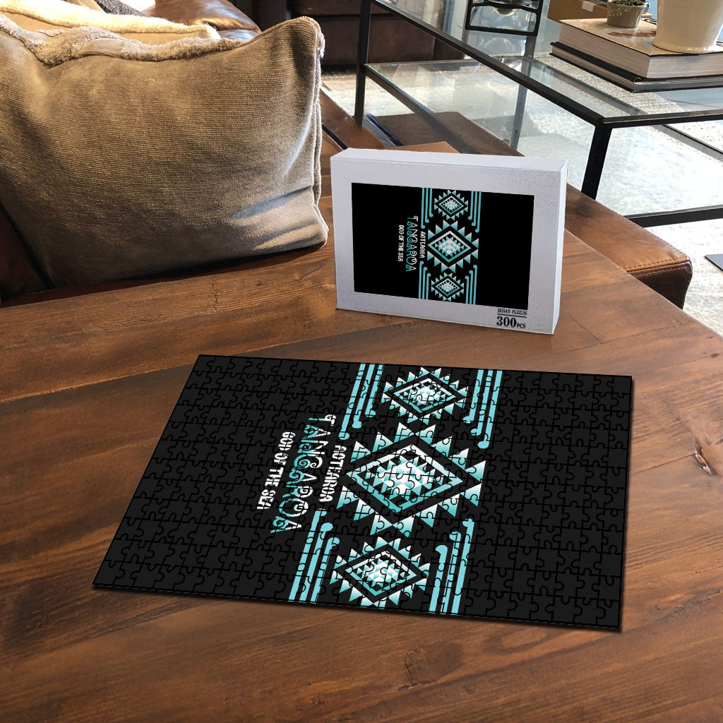 Aotearoa Atua Tangaroa Puzzle Maori God Of The Sea Taniko Motifs