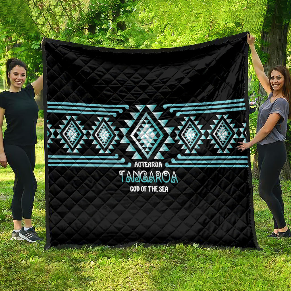 Aotearoa Atua Tangaroa Quilt Maori God Of The Sea Taniko Motifs
