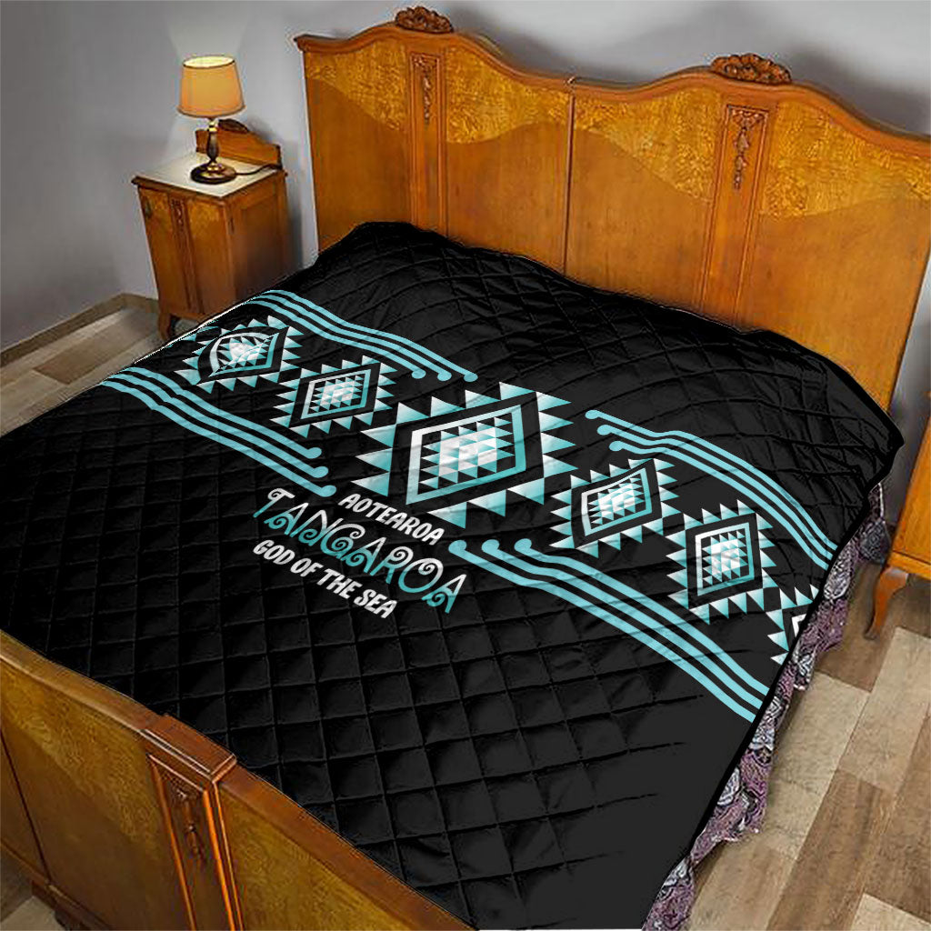 Aotearoa Atua Tangaroa Quilt Maori God Of The Sea Taniko Motifs