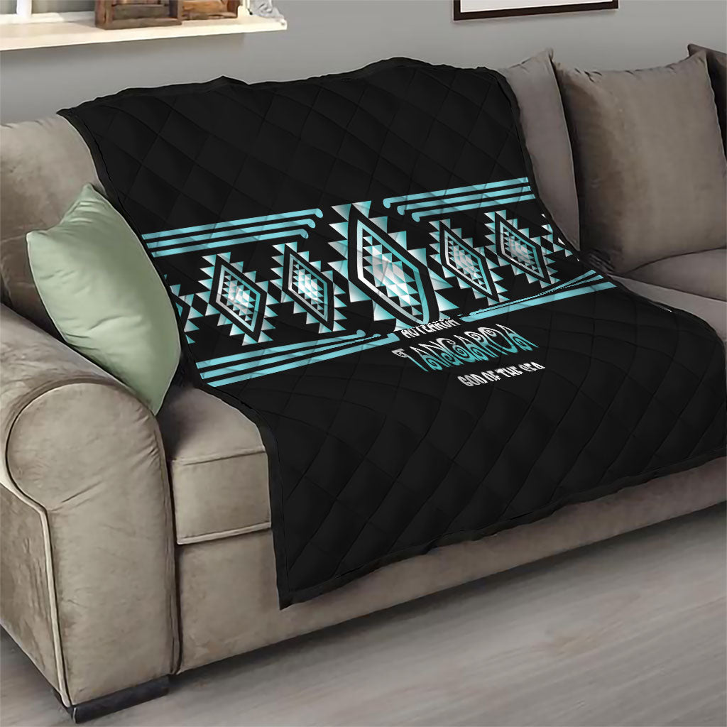 Aotearoa Atua Tangaroa Quilt Maori God Of The Sea Taniko Motifs