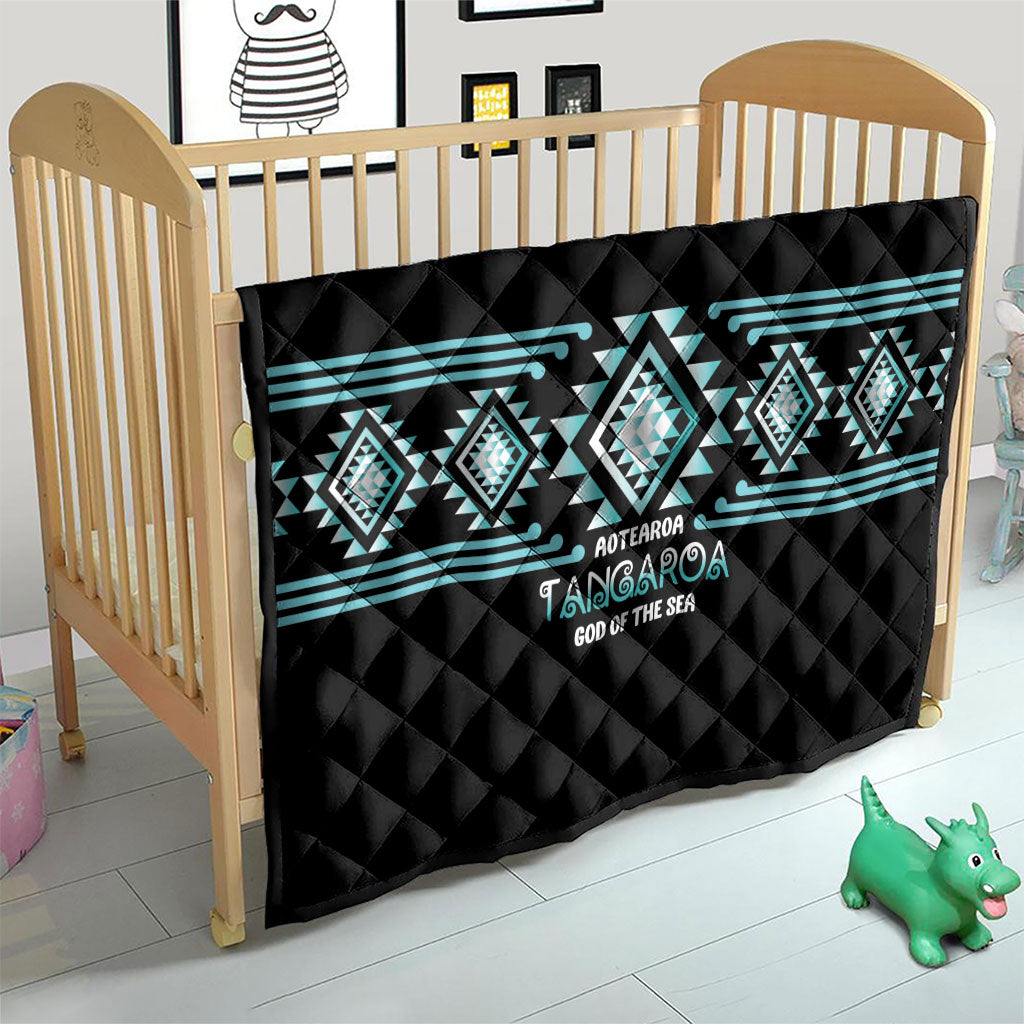 Aotearoa Atua Tangaroa Quilt Maori God Of The Sea Taniko Motifs