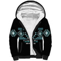 Aotearoa Atua Tangaroa Personalised Sherpa Hoodie Maori God Of The Sea Taniko Motifs