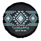 Aotearoa Atua Tangaroa Spare Tire Cover Maori God Of The Sea Taniko Motifs