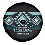 Aotearoa Atua Tangaroa Spare Tire Cover Maori God Of The Sea Taniko Motifs