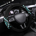 Aotearoa Atua Tangaroa Steering Wheel Cover Maori God Of The Sea Taniko Motifs