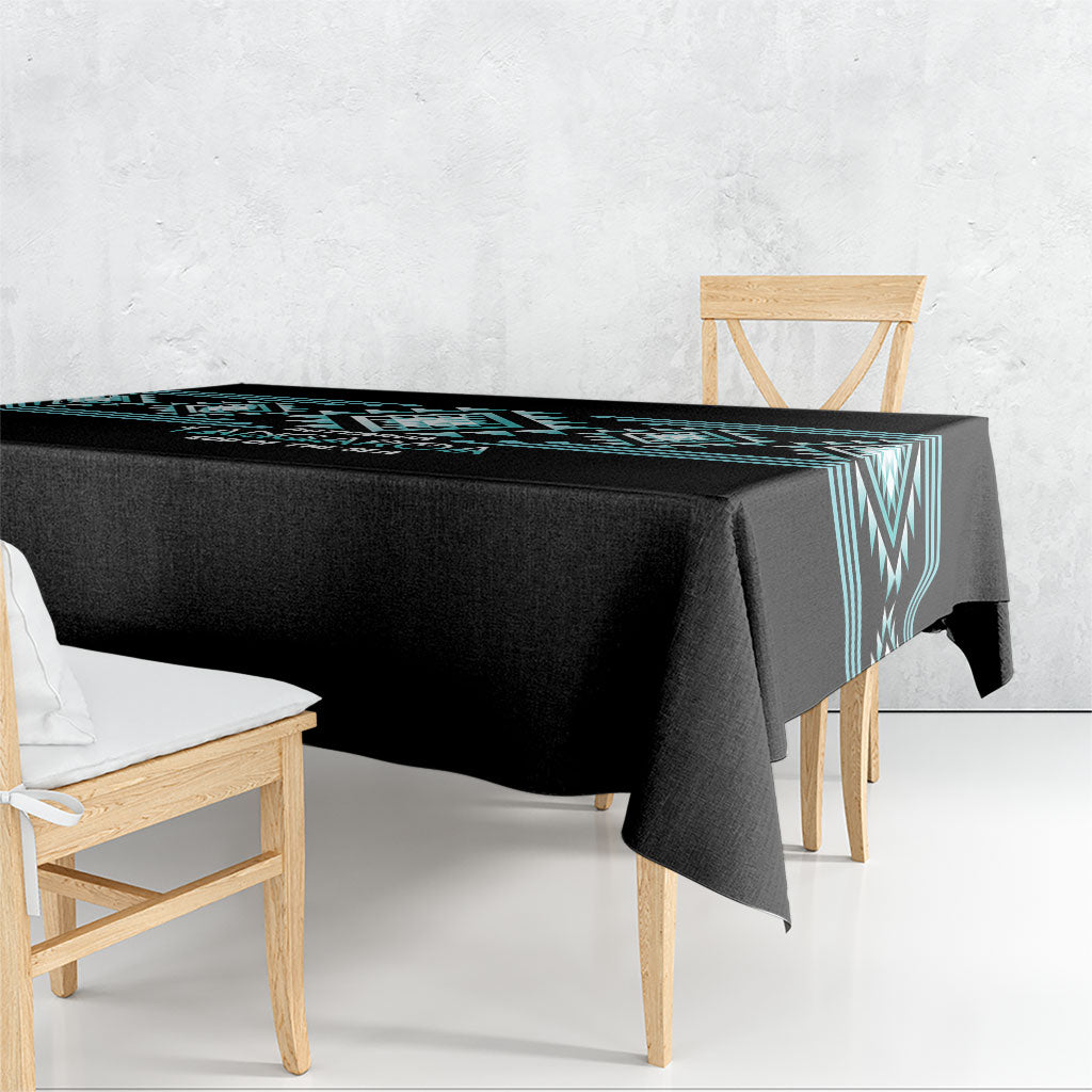 Aotearoa Atua Tangaroa Tablecloth Maori God Of The Sea Taniko Motifs
