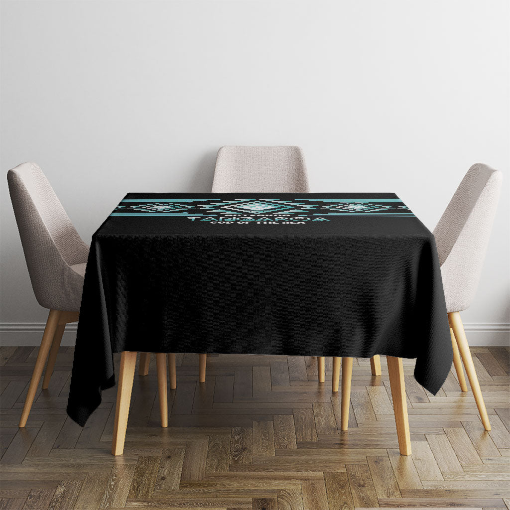 Aotearoa Atua Tangaroa Tablecloth Maori God Of The Sea Taniko Motifs