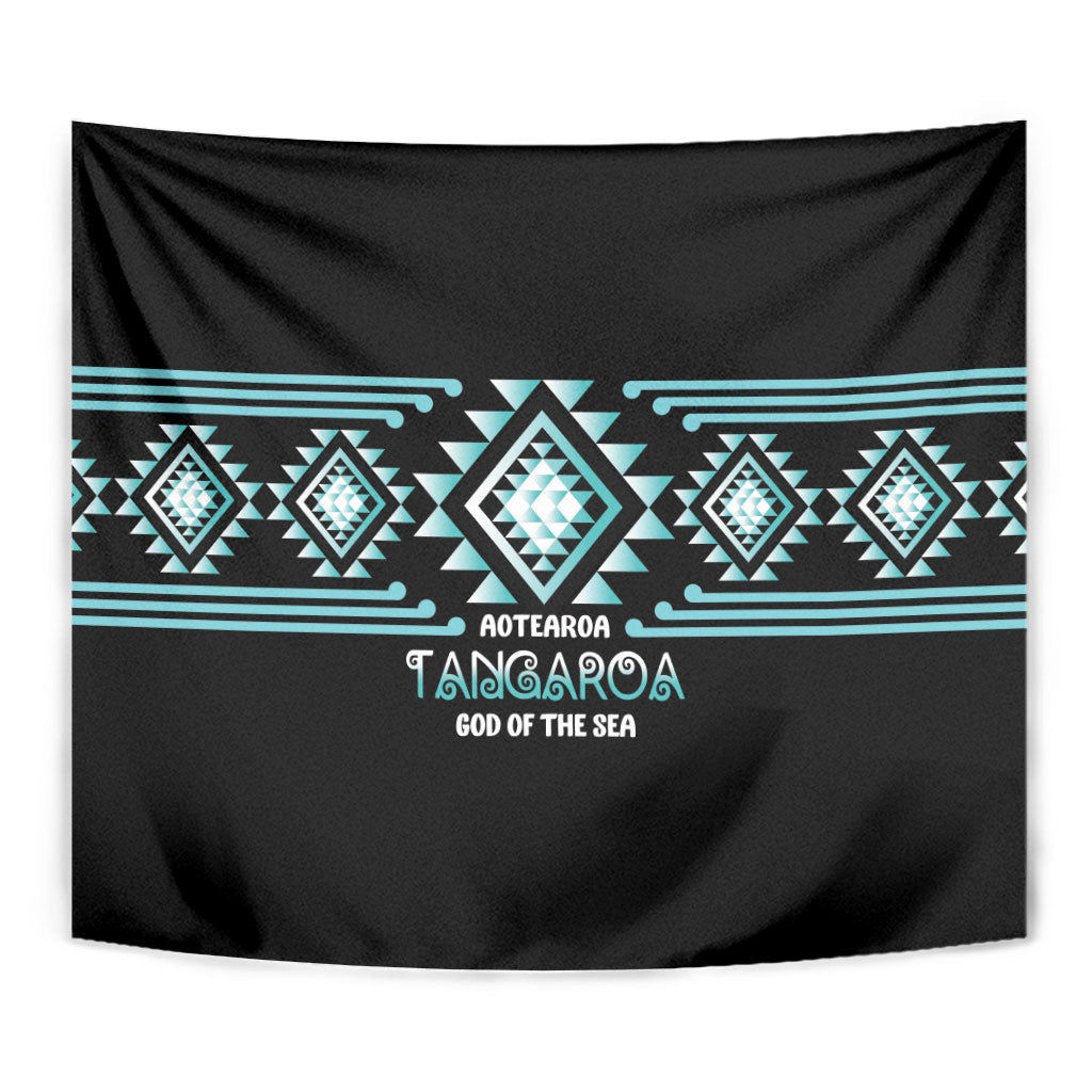 Aotearoa Atua Tangaroa Tapestry Maori God Of The Sea Taniko Motifs