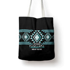 Aotearoa Atua Tangaroa Tote Bag Maori God Of The Sea Taniko Motifs