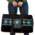 Aotearoa Atua Tangaroa Travel Bag Maori God Of The Sea Taniko Motifs