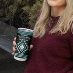 Aotearoa Atua Tangaroa Personalised Tumbler Cup Maori God Of The Sea Taniko Motifs