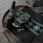 Aotearoa Atua Tangaroa Wrapping Paper Maori God Of The Sea Taniko Motifs