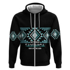 Aotearoa Atua Tangaroa Personalised Zip Hoodie Maori God Of The Sea Taniko Motifs