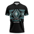 Aotearoa Atua Tangaroa Personalised Zipper Polo Shirt Maori God Of The Sea Taniko Motifs