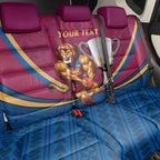 Personalised AFL Brisbane Lions Back Car Seat Cover 2024 We Are The Champions - Trophy Style