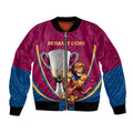 Personalised AFL Brisbane Lions Bomber Jacket 2024 We Are The Champions - Trophy Style