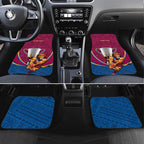 Personalised AFL Brisbane Lions Car Mats 2024 We Are The Champions - Trophy Style