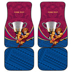 Personalised AFL Brisbane Lions Car Mats 2024 We Are The Champions - Trophy Style