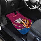 Personalised AFL Brisbane Lions Car Mats 2024 We Are The Champions - Trophy Style