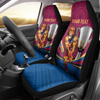 Personalised AFL Brisbane Lions Car Seat Cover 2024 We Are The Champions - Trophy Style