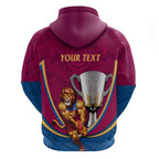 Personalised AFL Brisbane Lions Hoodie 2024 We Are The Champions - Trophy Style