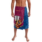 Personalised AFL Brisbane Lions Lavalava 2024 We Are The Champions - Trophy Style